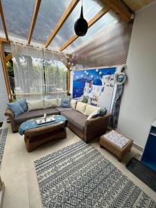 Et opholdsområde på Zita görög stílusú háza