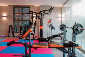 Fitness centrum a/nebo fitness zařízení v ubytování Paradise Nice Hotel Jeddah