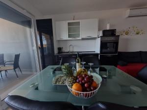 Kuchyň nebo kuchyňský kout v ubytování Apartmani Ždrijac Nin