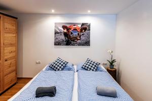 Posteľ alebo postele v izbe v ubytovaní Haus Silvretta NOVA