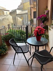Balkón nebo terasa v ubytování B&B Fleurs