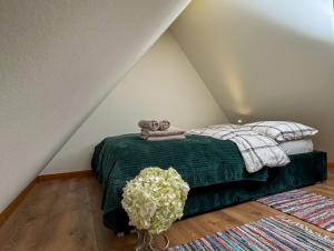 Łóżko lub łóżka w pokoju w obiekcie Apartamenty Komarno 46 Jacuzzi&Sauna