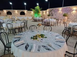 Reštaurácia alebo iné gastronomické zariadenie v ubytovaní Villabosco