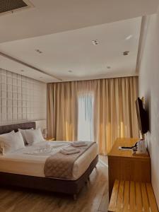 Postel nebo postele na pokoji v ubytování Hotel Sole