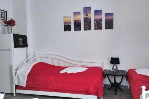 Postel nebo postele na pokoji v ubytování Faros Sea View - Sifnos