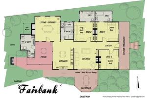 a floor plan of a house at Fairbank House in Maldon