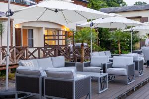 Zona de estar de Beach Front Litore