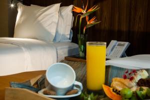 Comida no hotel ou em algum lugar perto