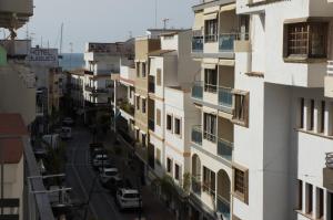 a view of a street from a building at Apartamento Arcadia in Moraira