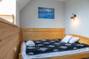 Posteľ alebo postele v izbe v ubytovaní Biathlon Park - Apartament VIP