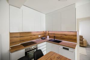 Kuchyň nebo kuchyňský kout v ubytování Apartman Jelena