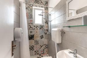 Koupelna v ubytování Hostel Casa La Cha