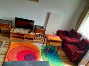 Televiisor ja/või meelelahutuskeskus majutusasutuses Studio Apartman Skyline