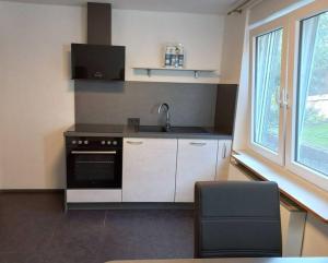 Kuchyň nebo kuchyňský kout v ubytování Helgas Apartment No 2