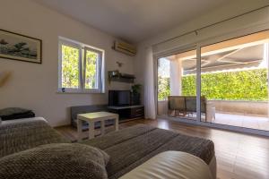 TV a/nebo společenská místnost v ubytování Apartment Vidak
