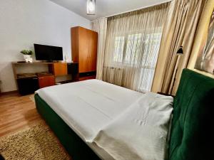 Katil atau katil-katil dalam bilik di Elina apartament