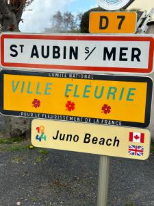 Certifikát, hodnocení, plakát nebo jiný dokument vystavený v ubytování Saint-Aubin-Sur-Mer: Bel appartement traversant