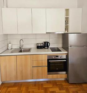 Kuchyňa alebo kuchynka v ubytovaní Amaros Apartment
