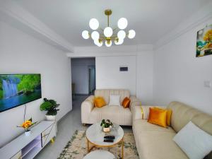 Prostor za sedenje u objektu Elegant 3bedroom apartment