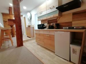 Kuchyň nebo kuchyňský kout v ubytování Apartmán Nelli + 9 fotografií