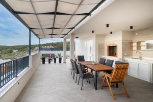 Balkón nebo terasa v ubytování Apartman Sea Heaven, Kanica