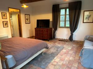 Μια τηλεόραση ή/και κέντρο ψυχαγωγίας στο Suite piscine