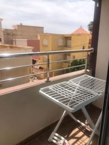 Balkón nebo terasa v ubytování luxe appartement saidia