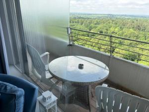 Balkón nebo terasa v ubytování Apartment Himmlischer Ausblick