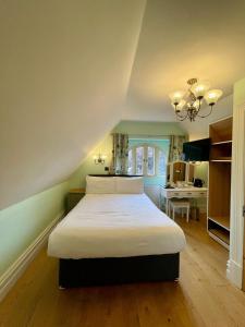 ein Schlafzimmer mit einem großen Bett in einem Zimmer in der Unterkunft Shandon Bells Guest House in Cork