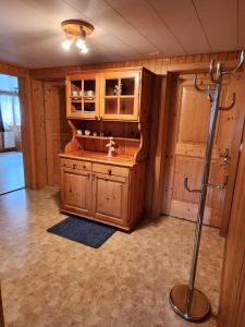 Kuchyň nebo kuchyňský kout v ubytování Alpenperle