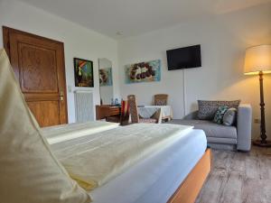TV a/nebo společenská místnost v ubytování Hotel Garni Hutter