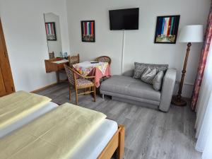TV a/nebo společenská místnost v ubytování Hotel Garni Hutter