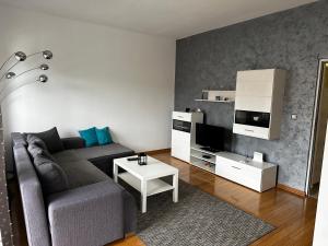 Kuchyň nebo kuchyňský kout v ubytování Apartman Alibi