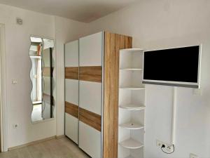 Μια τηλεόραση ή/και κέντρο ψυχαγωγίας στο Domagoj - Luxury apartment with private parking, jacuzzi and seaview