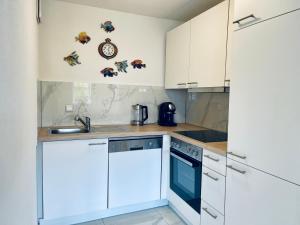 Kuchyň nebo kuchyňský kout v ubytování Wunderschönes Apartment im Zentrum Goldstadt Pforzheim