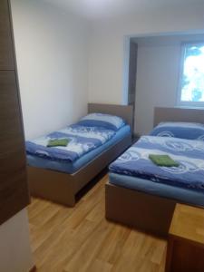 Postel nebo postele na pokoji v ubytování APARTMÁN PŘÍTLUKY - Zdeněk Bukovský