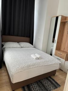 Ένα ή περισσότερα κρεβάτια σε δωμάτιο στο Two bedroom apartment N Split