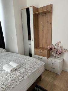 Ένα ή περισσότερα κρεβάτια σε δωμάτιο στο Two bedroom apartment N Split
