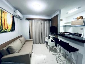 Kuchyň nebo kuchyňský kout v ubytování Flat 625 - Diferenciado com Ar no quarto e na sala
