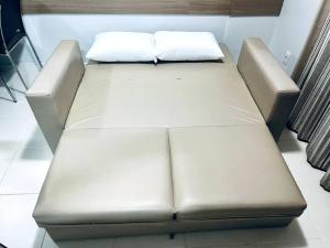 Χώρος καθιστικού στο Flat 625 - Diferenciado com Ar no quarto e na sala