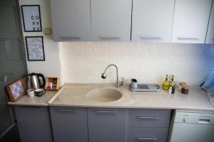 Kuchyň nebo kuchyňský kout v ubytování Nano Apartment