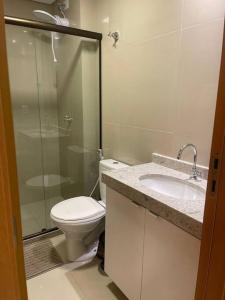 Ένα μπάνιο στο Flat Premium UFPE-UFRPE - Hospital das Clinicas - Andar alto - CAXANGA
