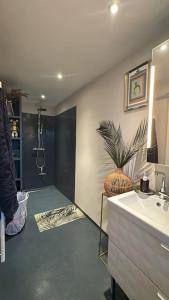 Koupelna v ubytování Appartement Ortale de Biguglia