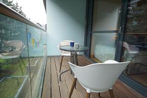 Balkón nebo terasa v ubytování 1-bedroom business hub easy life + 23 fotografií