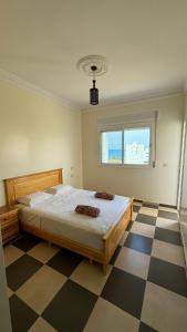 Postel nebo postele na pokoji v ubytování Appartement 3 vue sur mer à Azla