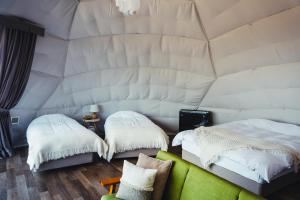 Krevet ili kreveti u jedinici u okviru objekta LUONTE 霧の高原 Glamping