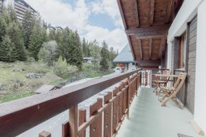 Balkón nebo terasa v ubytování Appartement ski in&out à Thyon