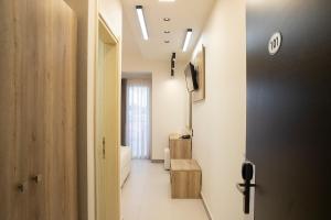 Koupelna v ubytování Dafni Plus Hotel