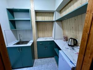 Kuchyň nebo kuchyňský kout v ubytování Guest House Leon