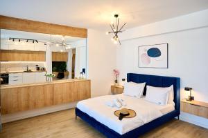 Ένα ή περισσότερα κρεβάτια σε δωμάτιο στο MIRA Studio in Infinity Beach Resort - parking +49 φωτογραφίες